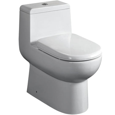 Fresca Antila One-Piece Dual Flush Toilet w/ Soft Close Seat Toilets Fresca